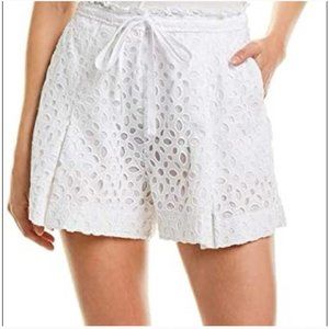 NWT J. Crew White Eyelet Short Sz 8
